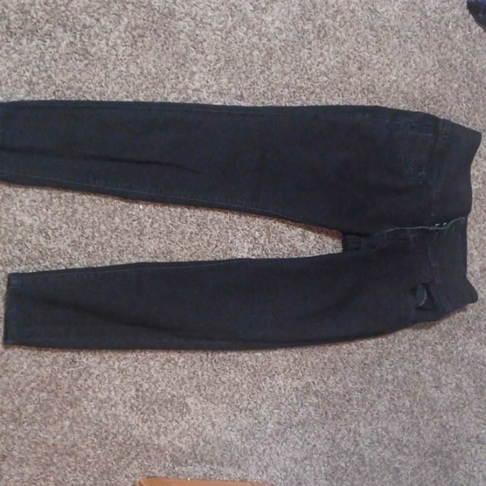 Hybrid black skinny jeans